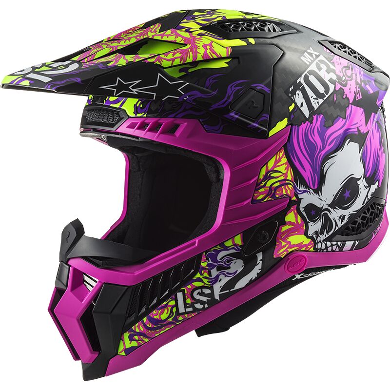 LS2 MX703 Carbon X-Force Fireskull