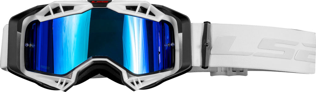 LS2 Aura Pro goggle black/white with iridium lens