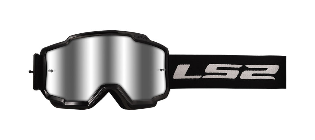 LS2 Charger goggle black with silver lens